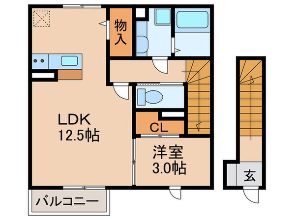 ラ　フレ－ズの物件間取画像